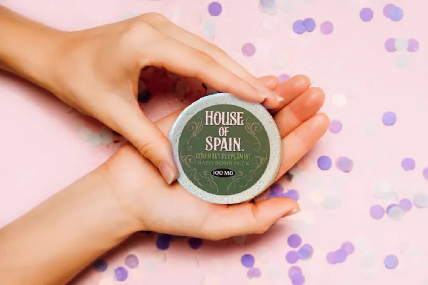 Hemp Bath Pucks (100mg each) Rosemary Peppermint Bath Pucks (3 Pack) - Image 3