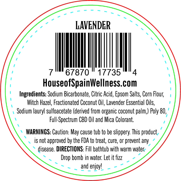 Hemp Bath Bomb Pucks (100mg) Lavender (3 Pack) - Image 4